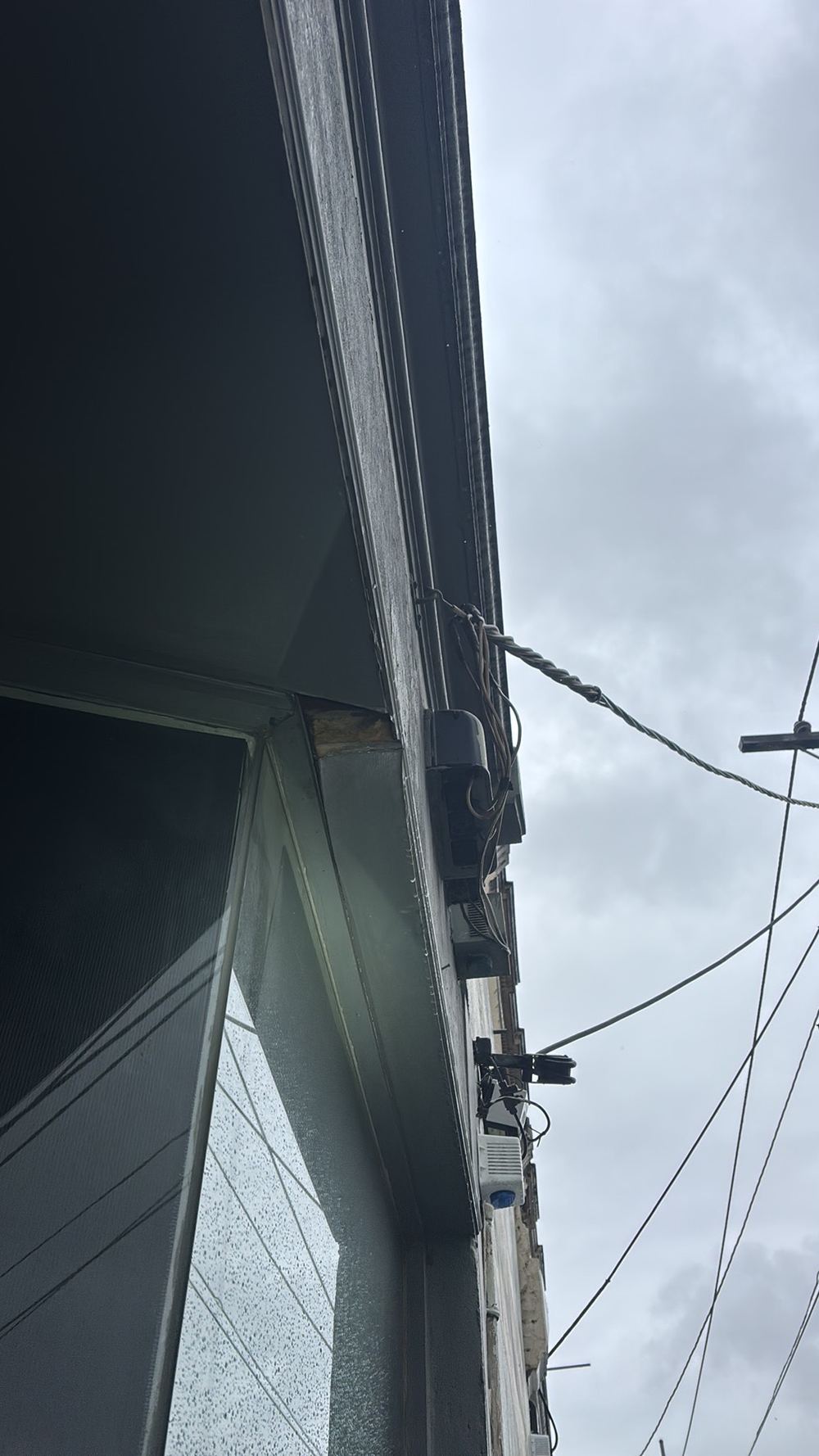 Damaged building element recorded during a defect investigation, Richmond, Strathtulloh